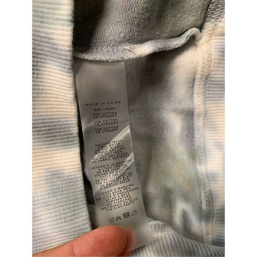 LACAUSA Anthropology, Women’s Blue Gray Green Tie Dye Pullover Sweater, XS, Used - Picture 5 of 5